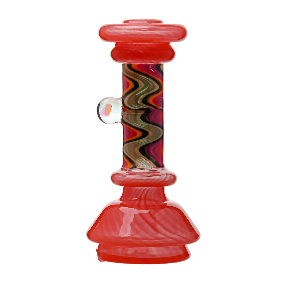 WigWag Dry Top glass attachment for Focus V Carta with opal stone accent, available in red, yellow, green, orange, and teal colors.