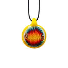 Load image into Gallery viewer, Wigwag Glass Pendant Necklace  Calibear 