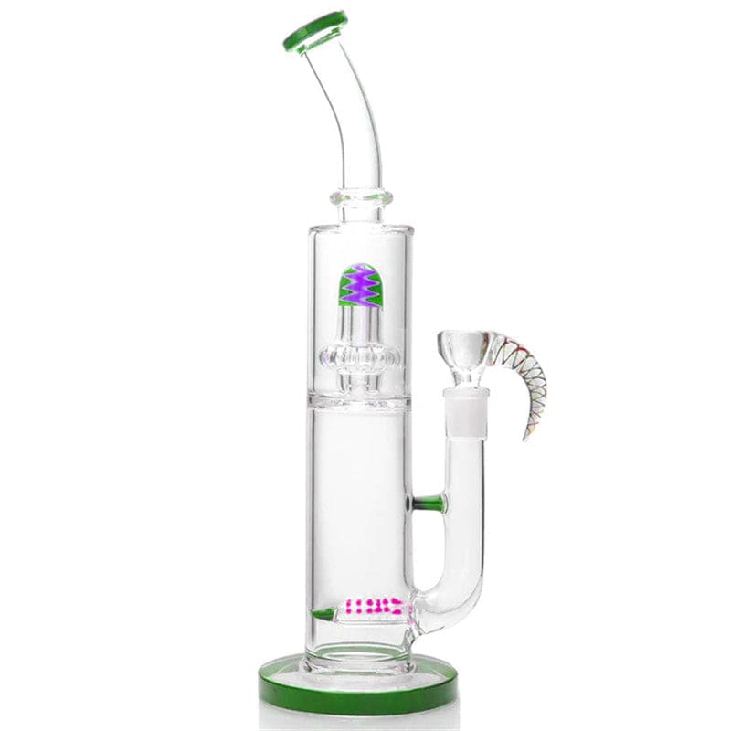 Wigwag Glass Water Pipe Glass Bong with Kingstem Perc Water Pipe Calibear  