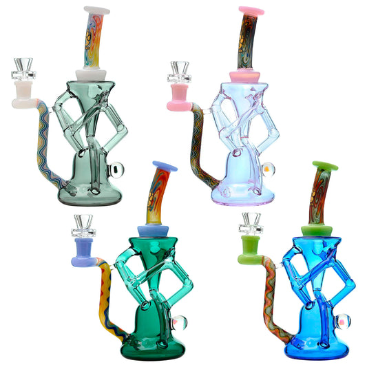 Cailbearb Quad Wigwag Recycler With Opal