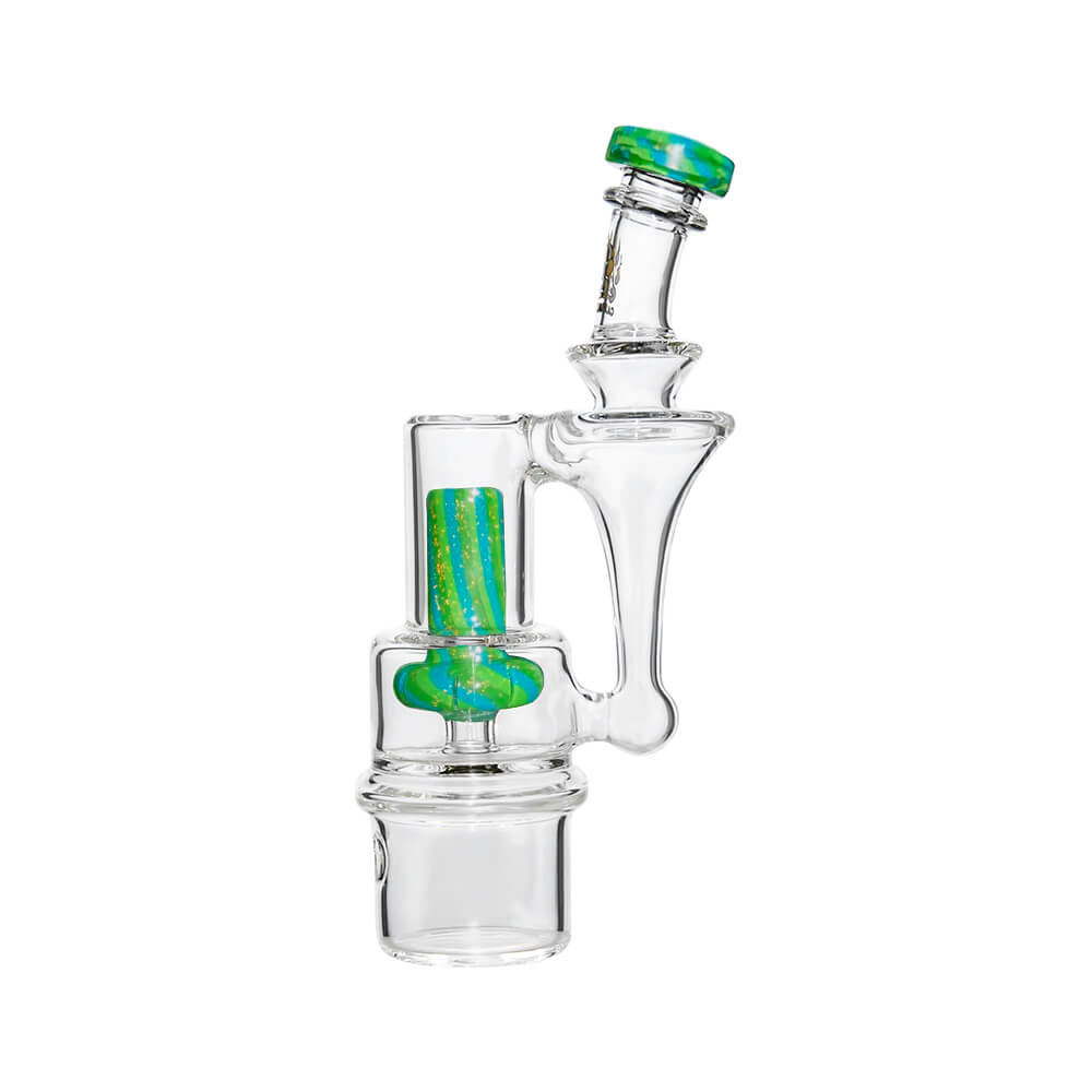 Calibear RBR Recycler Glass Attachment mounted on a Dr. Dabber Switch 2 