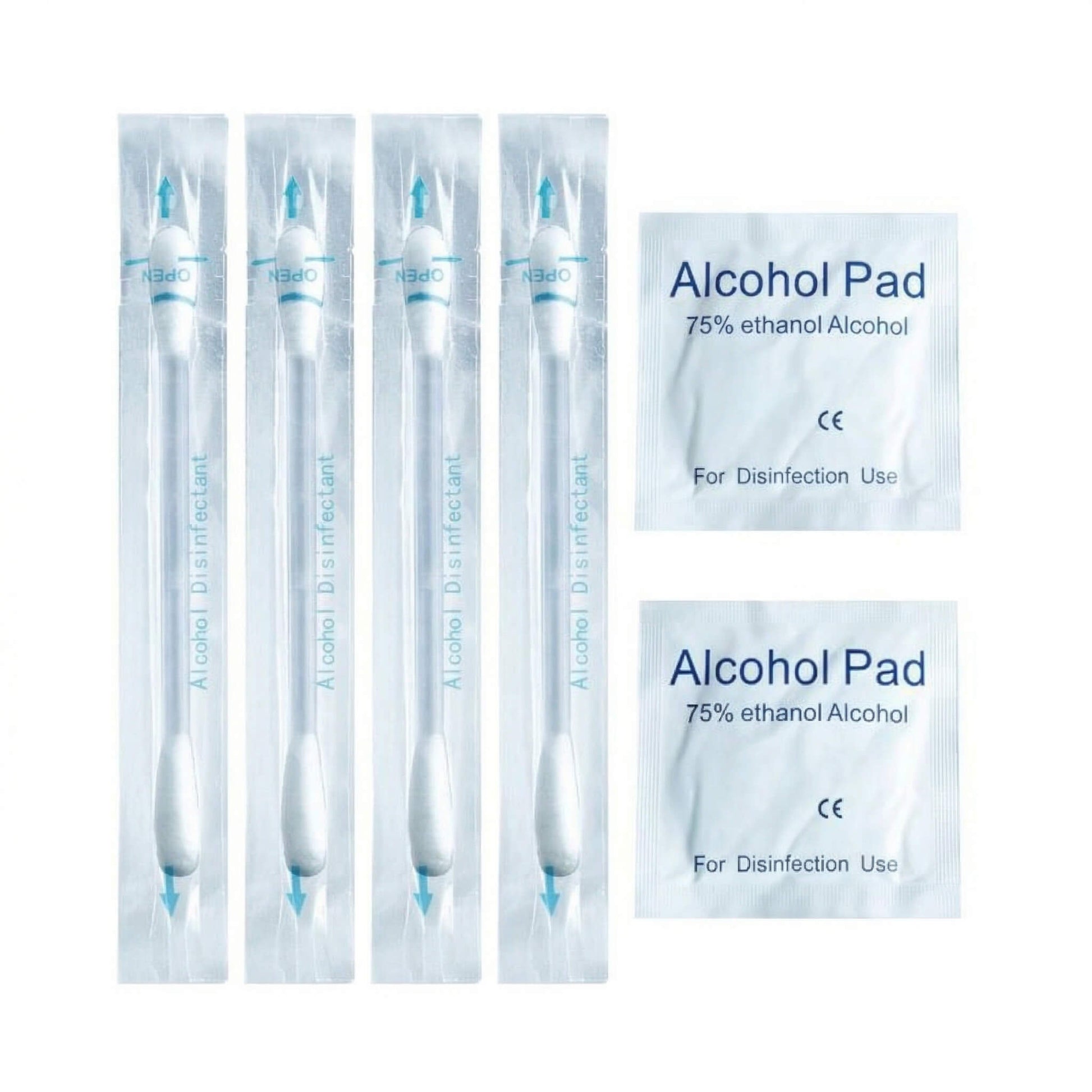 alcohol cleanning cotton swab, Q-tips by calibear glass