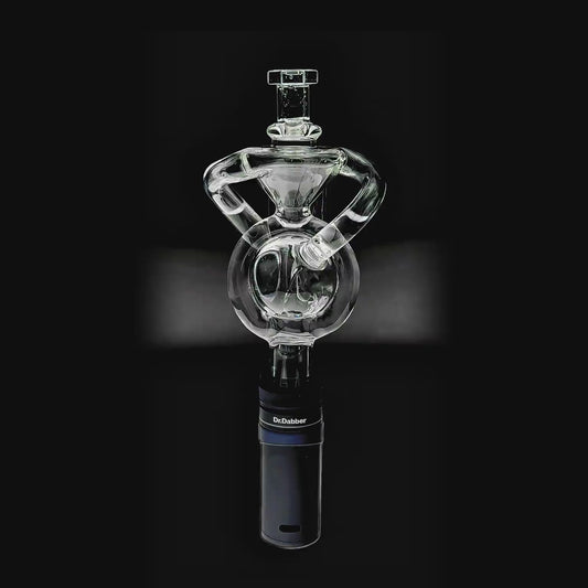 Calibear Ghost 2 Orb Recycler glass mouthpiece for Dr Dabber Switch 2 spherical recycler water filtration attachment function video