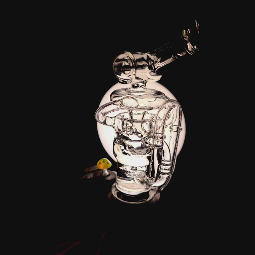 DUAL CHAMBER RECYCLER GLASS ATTACHMENT FOR DR.DABBER SWITCH 2 | CALIBEAR- Premium dr. dabber glass attachment from Calibear Glass. Ideal for dabbing, providing smooth hits and durability. Shop high-quality dab rigs, water pipes, bongs, erig glasses and glass smoking accessories at Calibear Glass. Elevate your smoking experience with a durable and stylish glass dab rig. Free shipping on all orders.