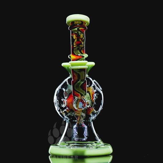 CALIBEAR WIGWAG EXOSPHERE WITH OPAL- Premium borosilicate glass dab rig from Calibear Glass. Ideal for dabbing, providing smooth hits and durability. Shop high-quality dab rigs, water pipes, bongs, erig glasses and glass smoking accessories at Calibear Glass. Elevate your smoking experience with a durable and stylish glass dab rig. Free shipping on all orders