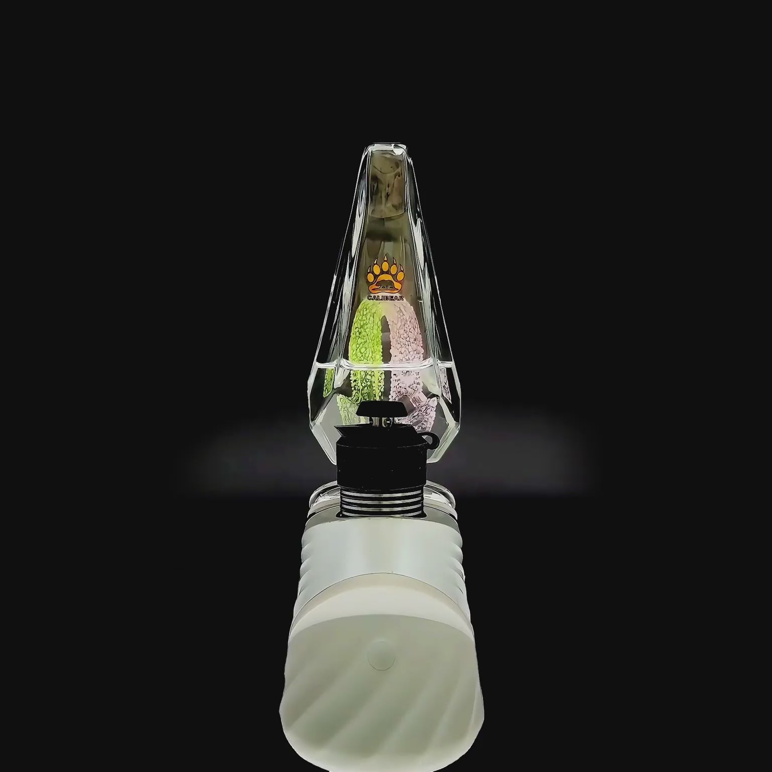 FANCY HEXAGON GUMMY PERC GLASS ATTACHMENT FOR PUFFCO OG & PEAK function video- Premium puffco glass attachment from Calibear Glass. Ideal for dabbing, providing smooth hits and durability. Shop high-quality dab rigs, water pipes, bongs, erig glasses and glass smoking accessories at Calibear Glass. Elevate your smoking experience with a durable and stylish glass dab rig. Free shipping on all orders.