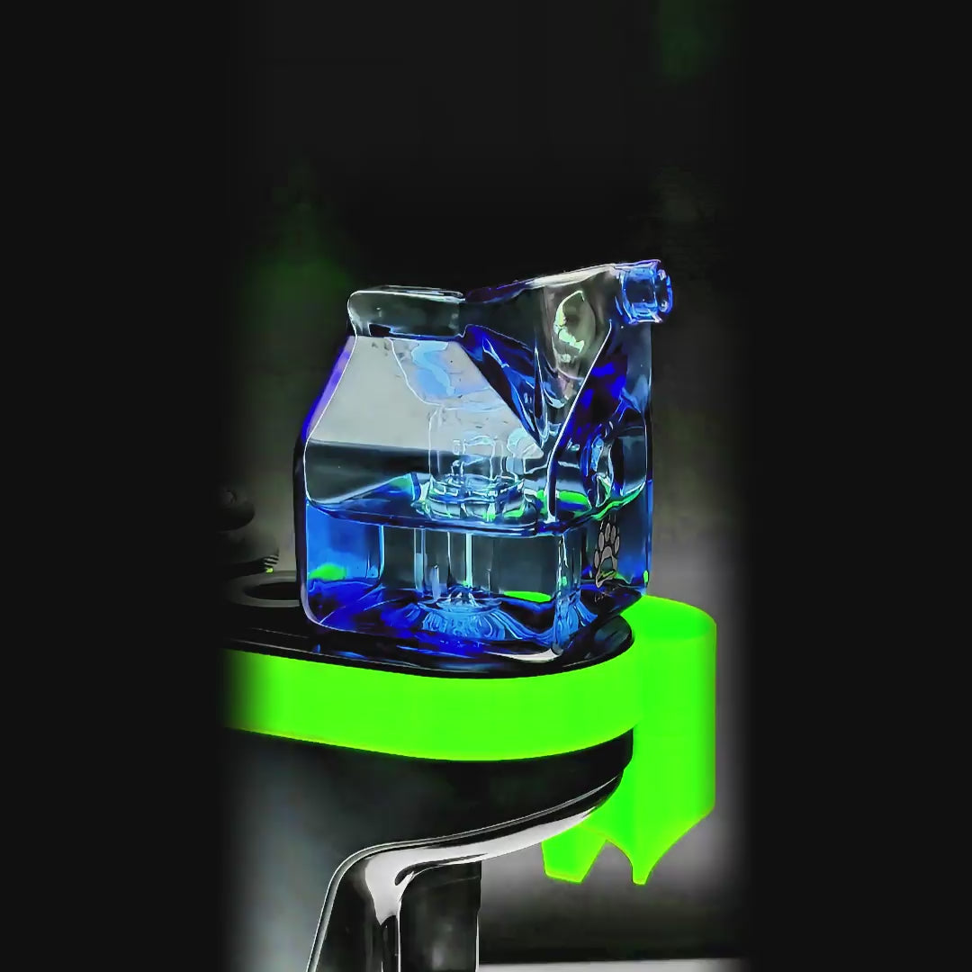 Calibear Milk Carton Glass Attachment for Dr. Dabber Switch 2 premium colored borosilicate glass top