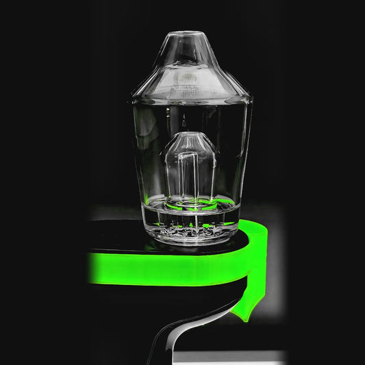 CALIBEAR straight percolator glass attachment for Dr Dabber Switch 2 with vertical filtration system