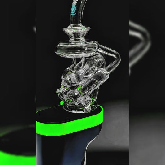 SPIRAL VORTEX GLASS ATTACHMENT FOR DR. DABBER SWITCH 2 | CALIBEAR- Premium dr. dabber glass attachment from Calibear Glass. Ideal for dabbing, providing smooth hits and durability. Shop high-quality dab rigs, water pipes, bongs, erig glasses and glass smoking accessories at Calibear Glass. Elevate your smoking experience with a durable and stylish glass dab rig. Free shipping on all orders.