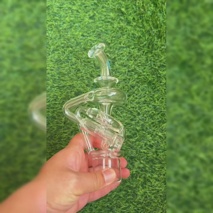 SPIRAL VORTEX GLASS ATTACHMENT FOR DR. DABBER SWITCH 2 | CALIBEAR- Premium dr. dabber glass attachment from Calibear Glass. Ideal for dabbing, providing smooth hits and durability. Shop high-quality dab rigs, water pipes, bongs, erig glasses and glass smoking accessories at Calibear Glass. Elevate your smoking experience with a durable and stylish glass dab rig. Free shipping on all orders.