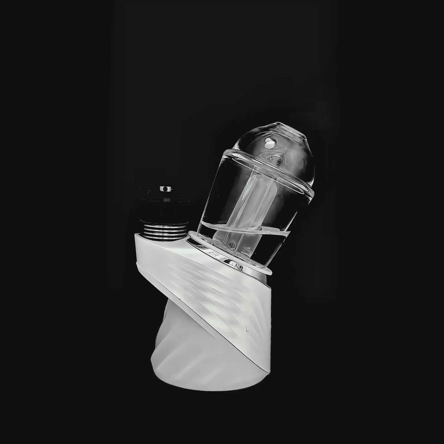 Calibear Premium Tubbler Bubbler Glass Attachment for Puffco Peak OG & Pro Handcrafted Borosilicate Glass Main product view showing precision borosilicate glass craftsmanship for Puffco Peak OG & Pro