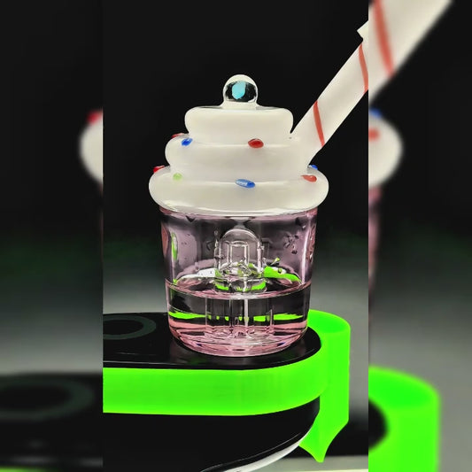 ICE CREAM STACK GLASS ATTACHMENT FOR DR. DABBER SWITCH 2 | CALIBEAR- Premium dr. dabber glass attachment from Calibear Glass. Ideal for dabbing, providing smooth hits and durability. Shop high-quality dab rigs, water pipes, bongs, erig glasses and glass smoking accessories at Calibear Glass. Elevate your smoking experience with a durable and stylish glass dab rig. Free shipping on all orders.