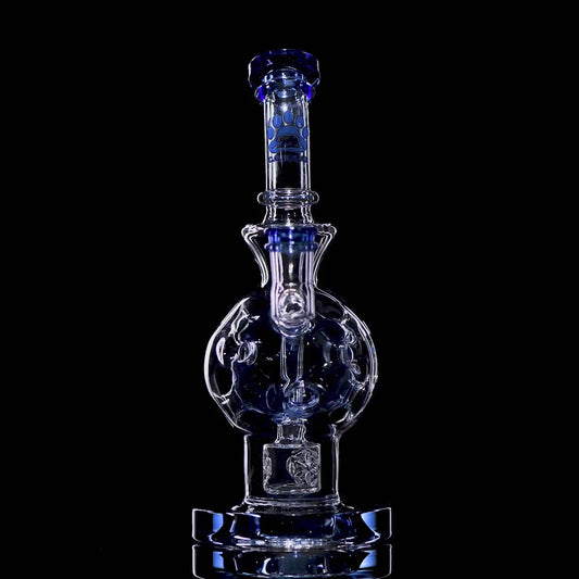 CALIBEAR EXOSPHERE DAB RIG WITH SEED OF LIFE PERC- Premium borosilicate glass dab rig from Calibear Glass. Ideal for dabbing, providing smooth hits and durability. Shop high-quality dab rigs, water pipes, bongs, erig glasses and glass smoking accessories at Calibear Glass. Elevate your smoking experience with a durable and stylish glass dab rig. Free shipping on all orders