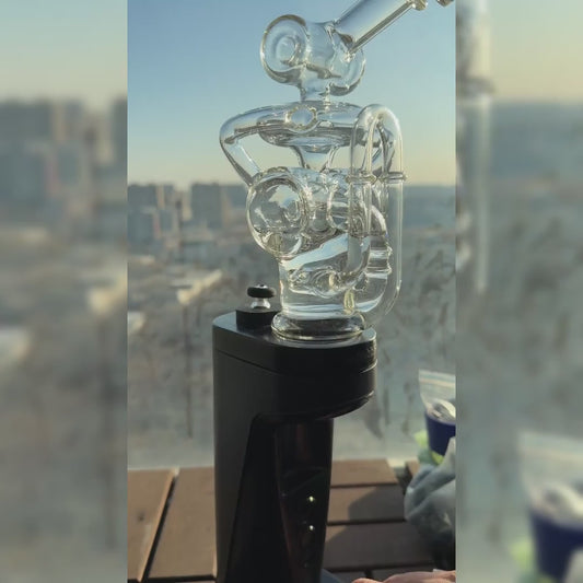 MULTI-LEVEL RECYCLER GLASS ATTACHMENT FOR DR.DABBER SWITCH 2 | CALIBEAR- Premium dr. dabber glass attachment from Calibear Glass. Ideal for dabbing, providing smooth hits and durability. Shop high-quality dab rigs, water pipes, bongs, erig glasses and glass smoking accessories at Calibear Glass. Elevate your smoking experience with a durable and stylish glass dab rig. Free shipping on all orders.
