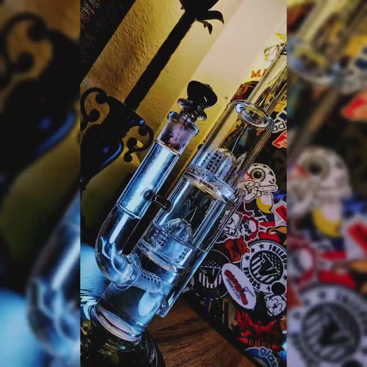 TREECYCLER- Premium borosilicate glass water pipe, bong from Calibear Glass. Ideal for dabbing, providing smooth hits and durability. Shop high-quality dab rigs, water pipes, bongs, erig glasses and glass smoking accessories at Calibear Glass. Elevate your smoking experience with a durable and stylish glass dab rig. Free shipping on all orders