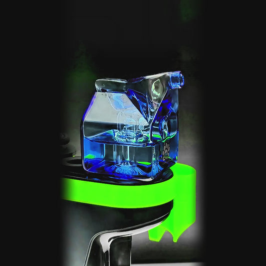 ANGLED FLOW GLASS ATTACHMENT FOR DR. DABBER SWITCH 2 | CALIBEAR- Premium dr. dabber glass attachment from Calibear Glass. Ideal for dabbing, providing smooth hits and durability. Shop high-quality dab rigs, water pipes, bongs, erig glasses and glass smoking accessories at Calibear Glass. Elevate your smoking experience with a durable and stylish glass dab rig. Free shipping on all orders.