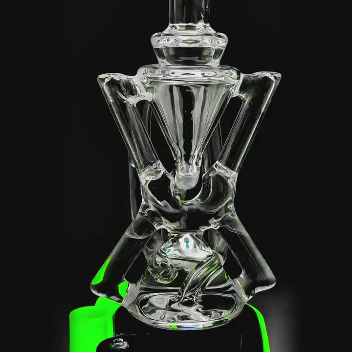Calibear Xfinity Recycler Glass Attachment for Dr. Dabber Switch 2 premium borosilicate recycler glass top
