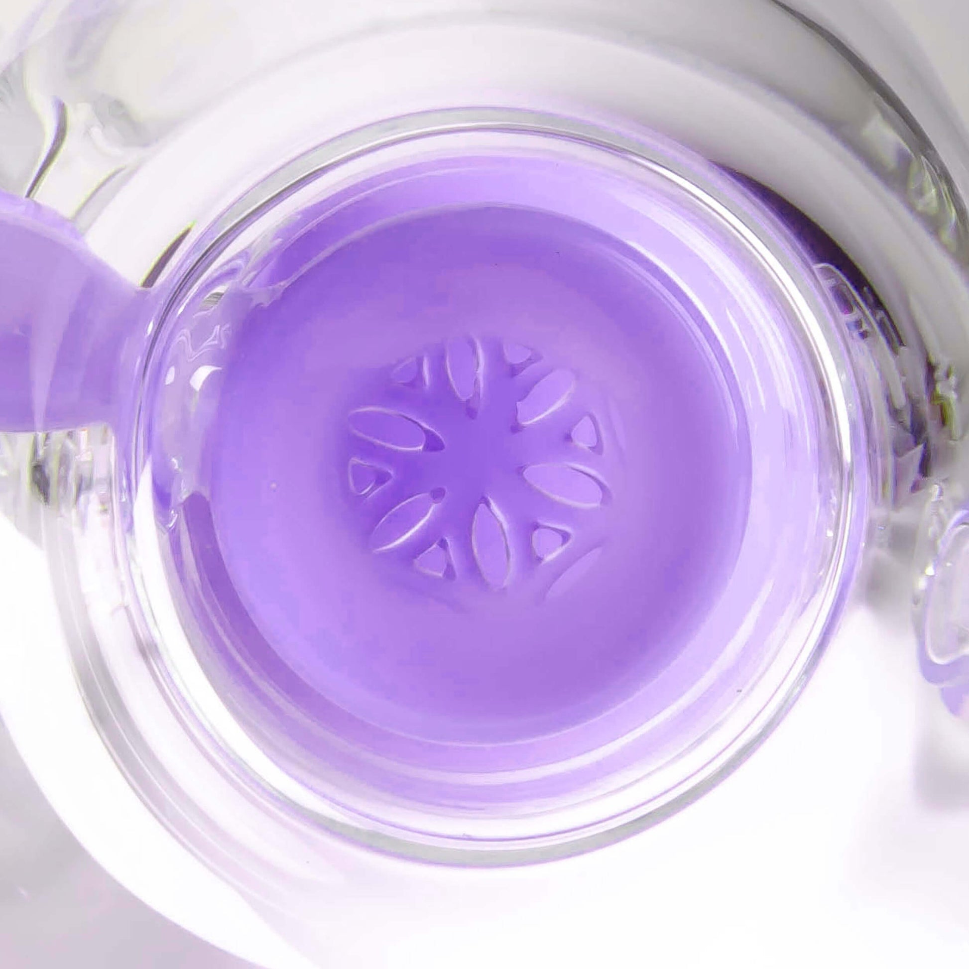 Calibear Ballsphere Dab Rigs in multiple colors including clear, purple, pink, green, blue, and smoke grey featuring the Seed of Life perc and spherical chamber.