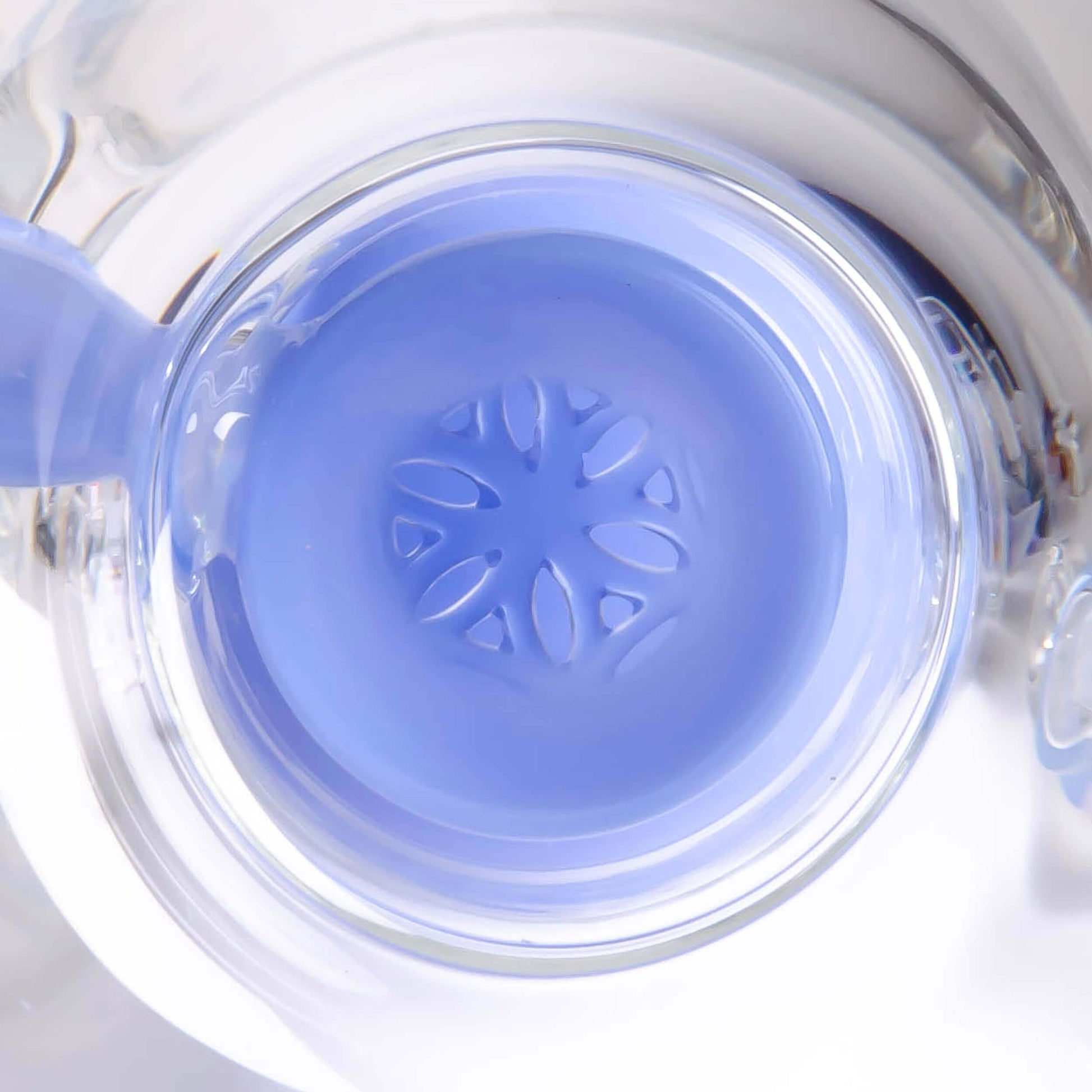 Calibear Ballsphere Dab Rigs in multiple colors including clear, purple, pink, green, blue, and smoke grey featuring the Seed of Life perc and spherical chamber.