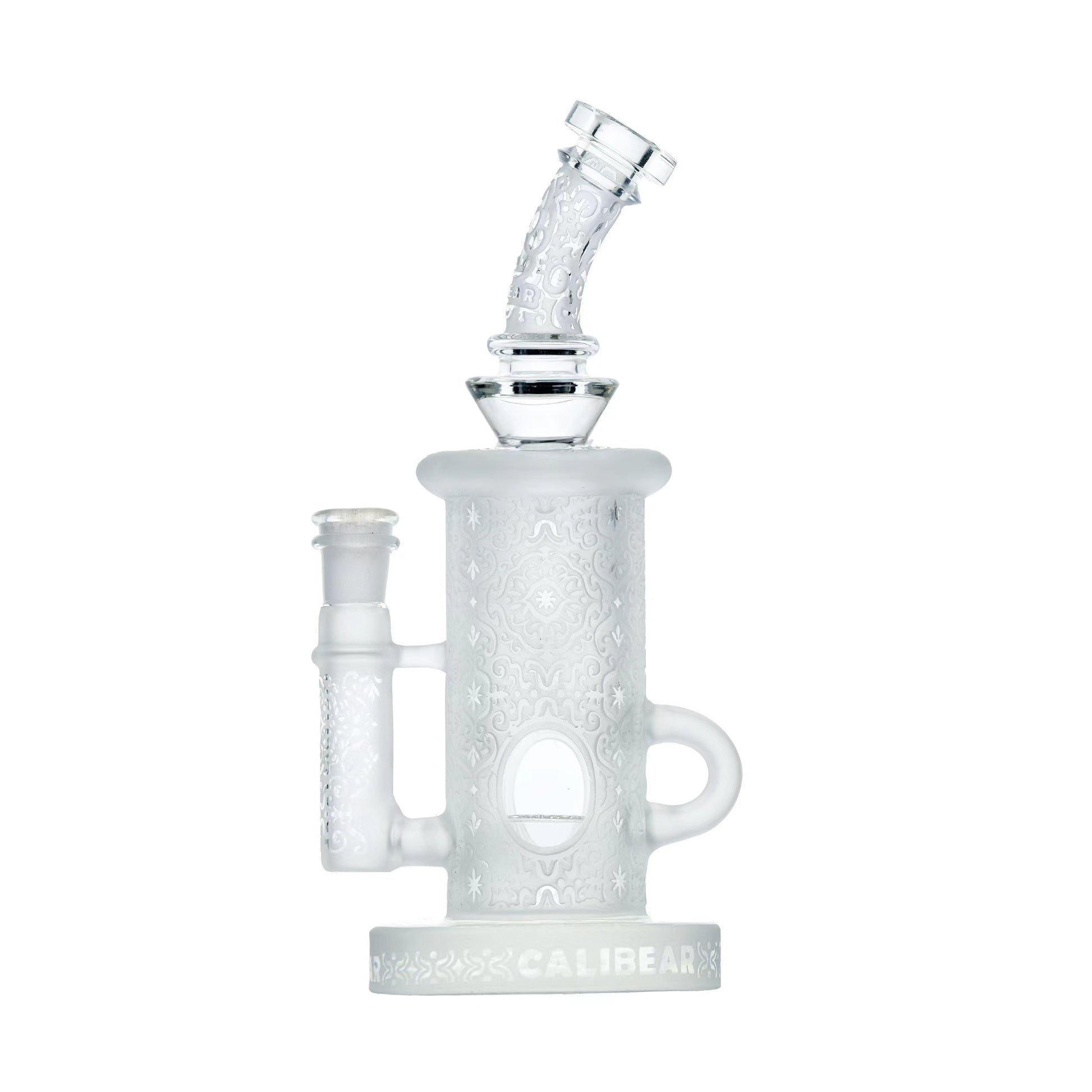 SANDBLASTED KLEIN RECYCLER- Premium borosilicate glass dab rig from Calibear Glass. Ideal for dabbing, providing smooth hits and durability. Shop high-quality dab rigs, water pipes, bongs, erig glasses and glass smoking accessories at Calibear Glass. Elevate your smoking experience with a durable and stylish glass dab rig. Free shipping on all orders