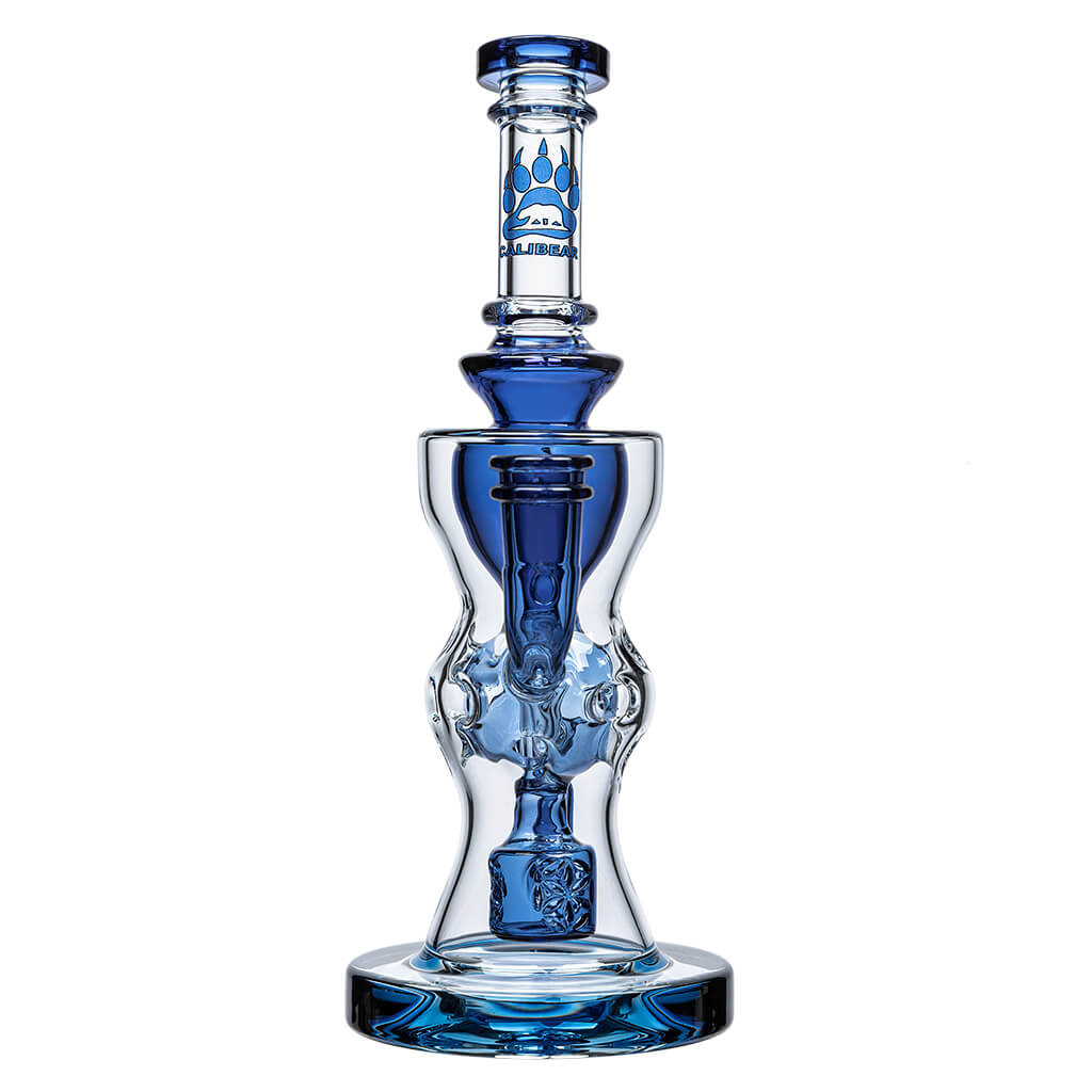 Calibear Seed-of-Life FTK Recycler Dab Rig (14mm) Handcrafted Borosilicate Glass Gallery showcase view 7 highlighting functional glass details