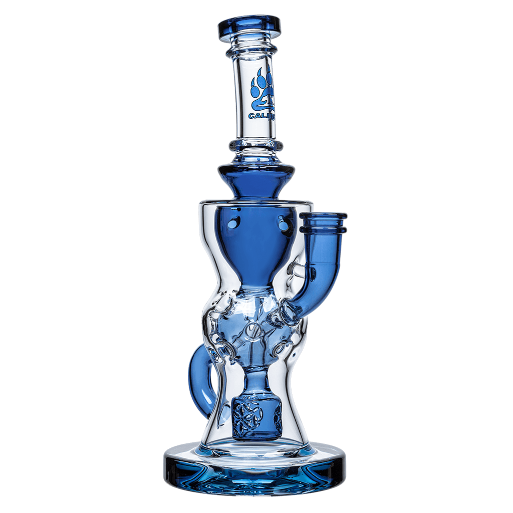 Calibear Seed-of-Life FTK Recycler Dab Rig (14mm) Handcrafted Borosilicate Glass Gallery showcase view 8 highlighting functional glass details