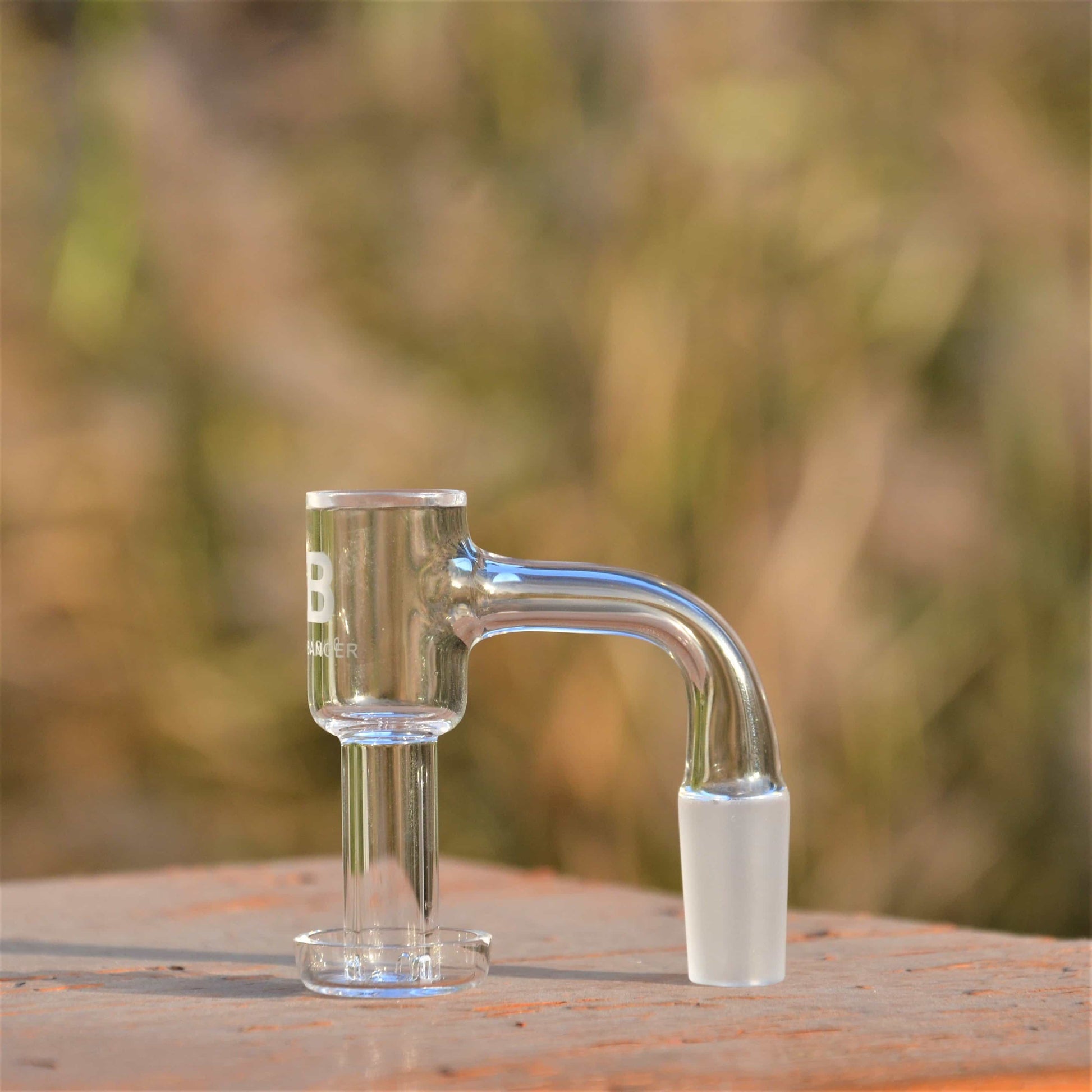Calibear Premium Full Weld Mini Terp Slurper Quartz Banger with 25mm Vacuum Dish and Seamless Joint