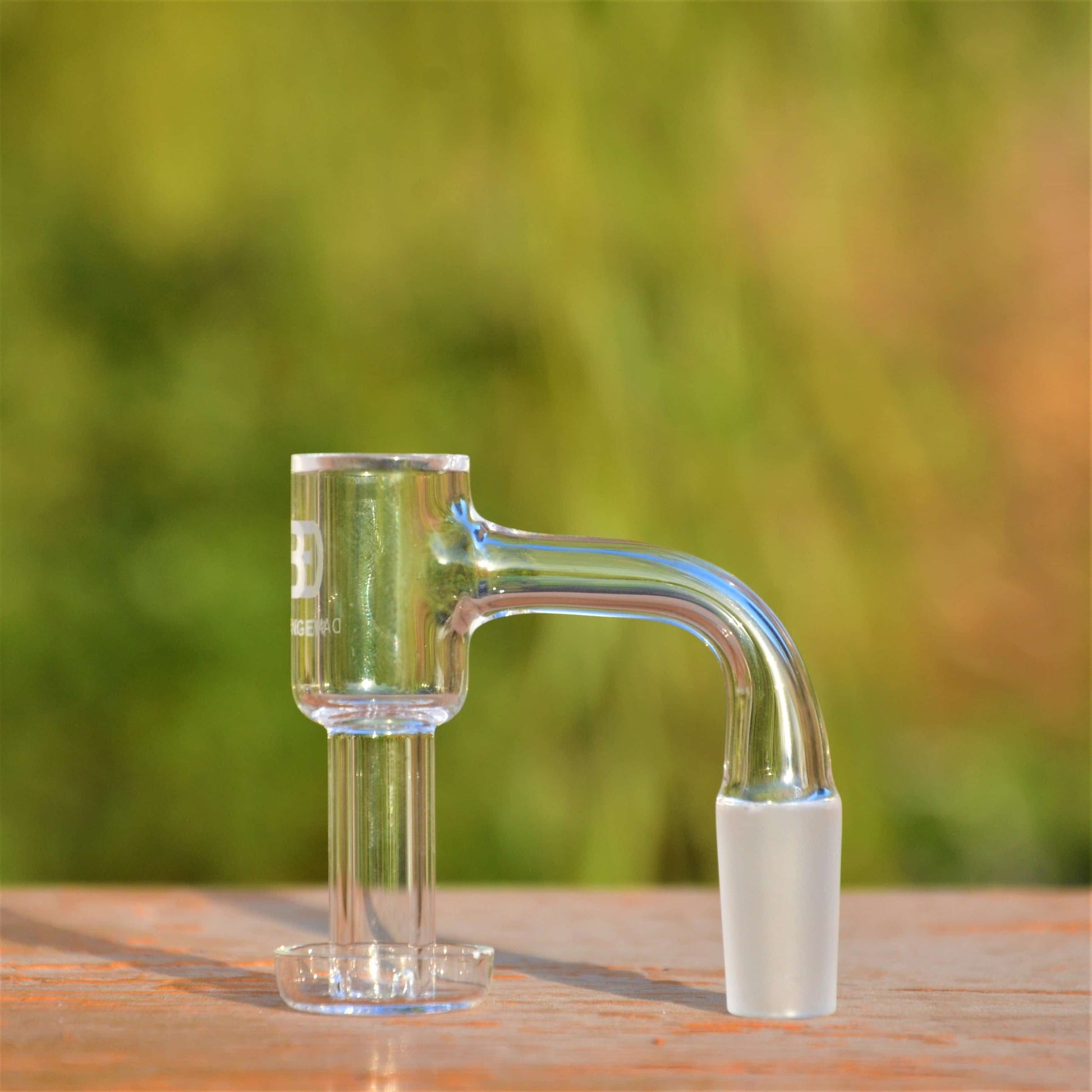 Calibear Premium Full Weld Mini Terp Slurper Quartz Banger with 25mm Vacuum Dish and Seamless Joint
